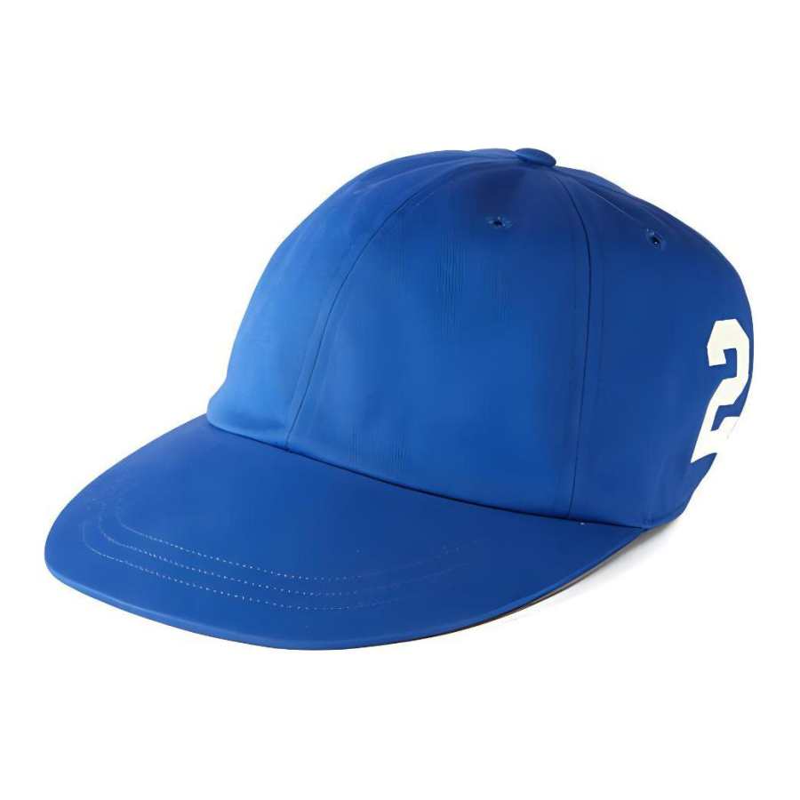 GUCCI Cotton Canvas Baseball Caps Women's Blue