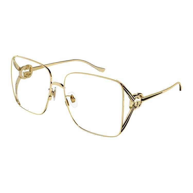 GUCCI 【Previous Season】sculpted-arm square-frame glasses