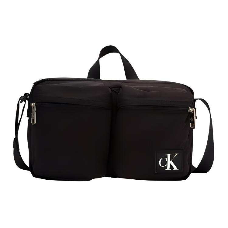 CALVIN KLEIN Fabric Shoulder Bag, Crossbody Bag, Handbag Medium Men's Black