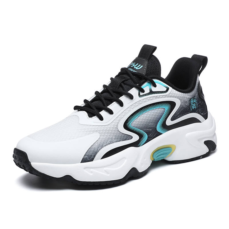 JSWEI Cushioning Slip Resistant Abrasion Resistant Low top Casual Running Shoes Men's