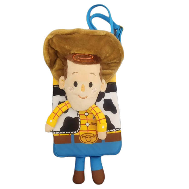 Disney Toy Story Collection Polyester One Shoulder Crossbody Cell Phone Pouch Regular Unisex Brown & Blue