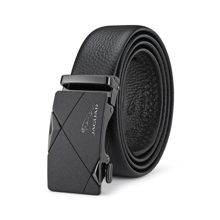 JAGUAR Leather Belts Men's Width 3.5 Cm