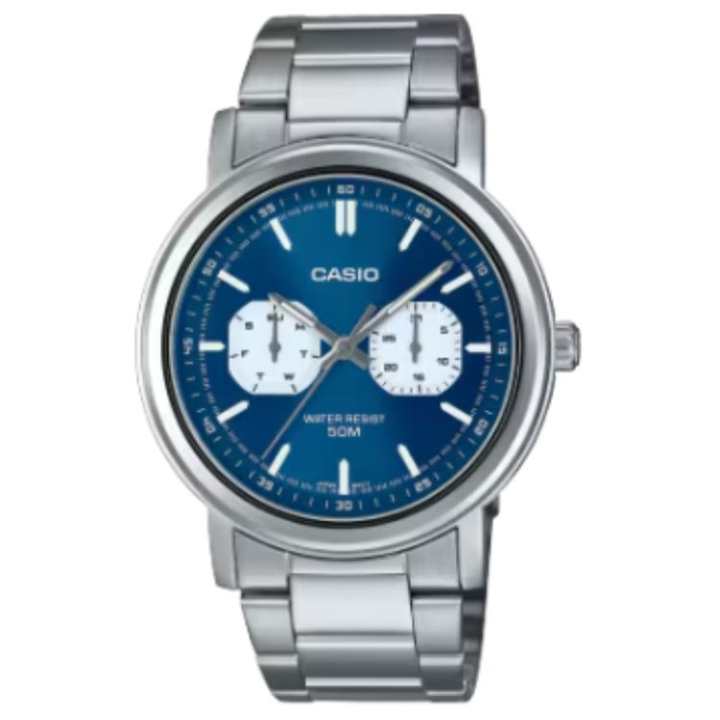 CASIO CASIO STANDARD Quartz Movement Stainless Steel Strap Watch Men's Watches Blue Dial