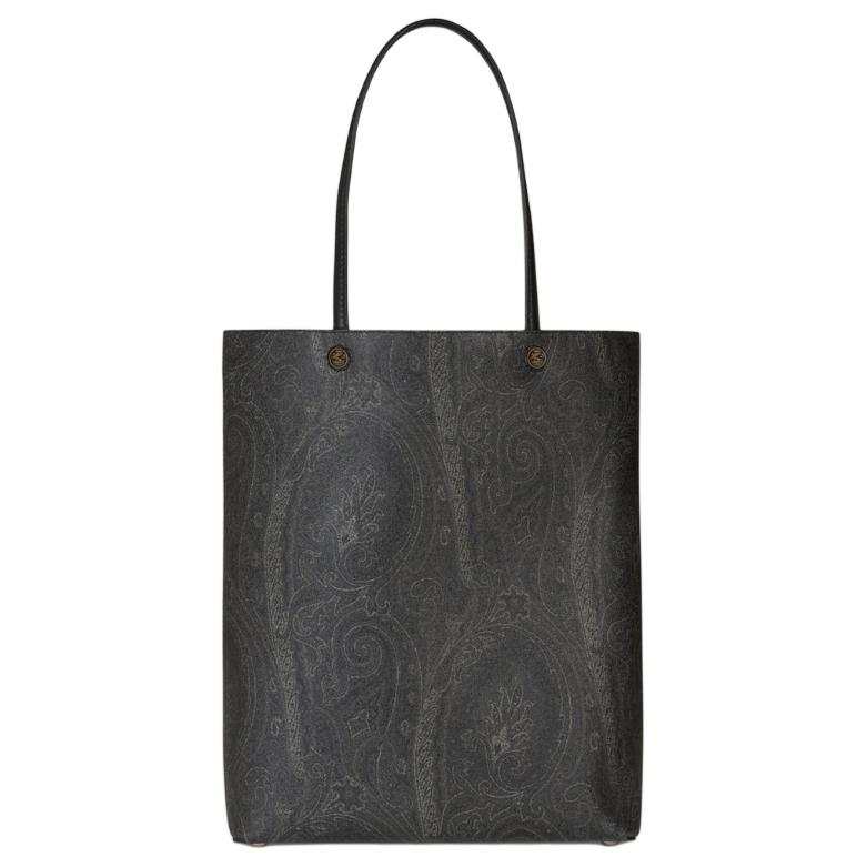 ETRO PVC Tote Bag, Shopping Bag, Handbag Medium Men's Black