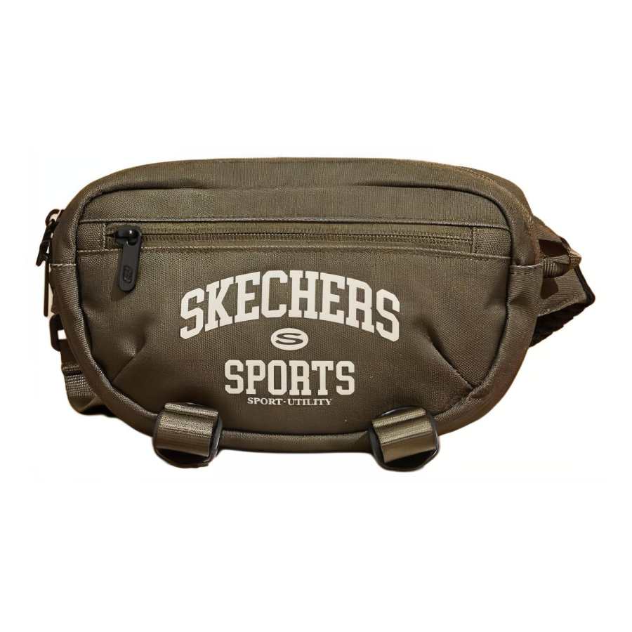 Skechers Fabric One Shoulder Crossbody Fanny Pack Regular Unisex Green