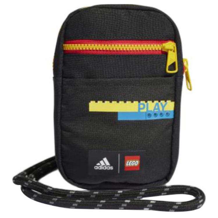 Adidas Adidas LEGO Collaboration Polyester Shoulder Bag, Crossbody Bag Regular Unisex Black