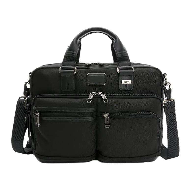 TUMI Nylon Briefcase, Shoulder Bag, Crossbody Bag, Handbag Men's Black