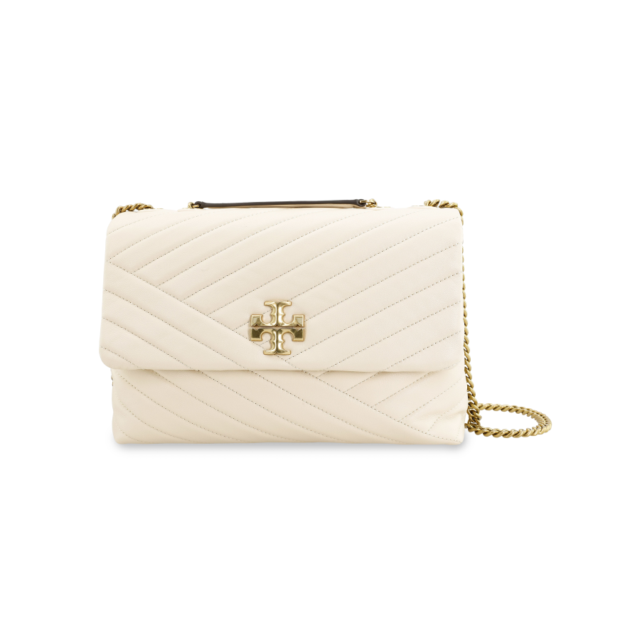 TORY BURCH Kira Sheepskin Crossbody Bags Medium Women's Cream White
