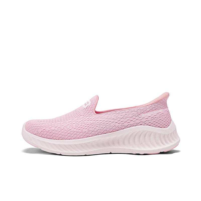Skechers Women's GO WALK Mesh Breathable Low top Casual Shoes Women's Light Pink