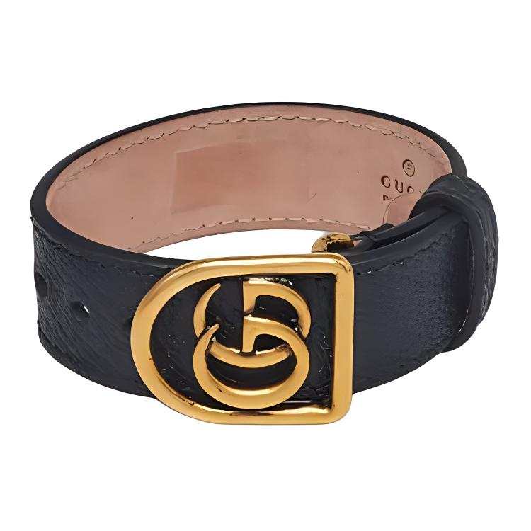 GUCCI Double G Wristbands Unisex Black