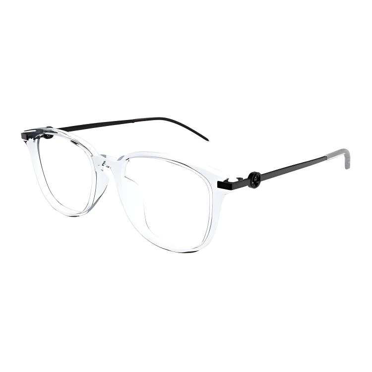 GUCCI GUCCI Round Eyeglass Frames Unisex Transparent/Black