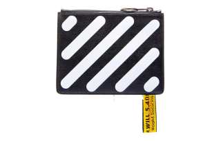 OFF-WHITE OFF WHITE Leather Clutch Women's Black