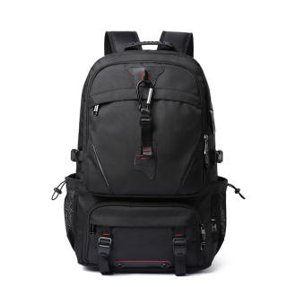 SEPTWOLVES Fabric 17.3 Inches Laptop Bag Backpack Travel Backpack QPL Regular Unisex Black