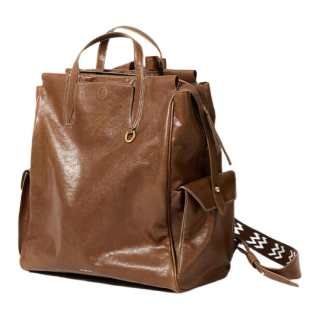 Songmont Genderless Vintage Vegetable Tanned Leather 16 Inch Laptop Bag Unisex Black/Brown