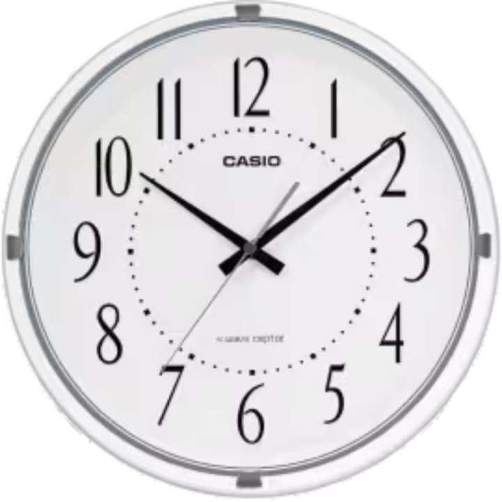 CASIO CASIO Quartz Movement Resin Wall Clock Unisex White
