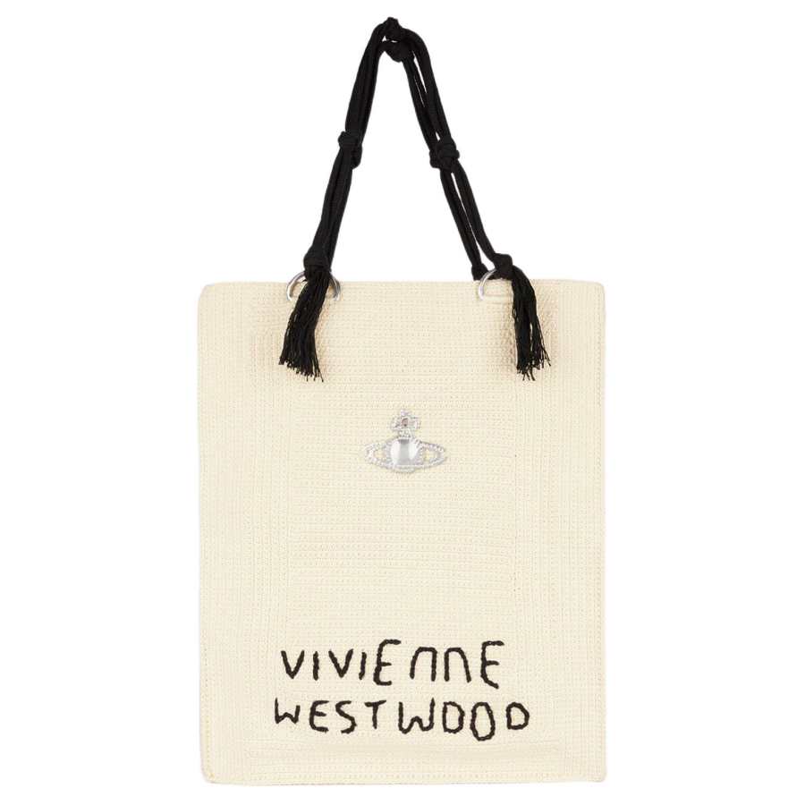 Vivienne Westwood Mabel Cotton Handbag Regular Women's White