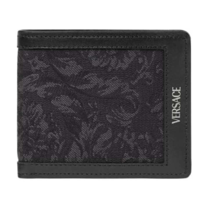 VERSACE VERSACE Barocco Polyamide Wallet Men's Black