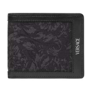 VERSACE Barocco Polyamide Wallet Men's Black