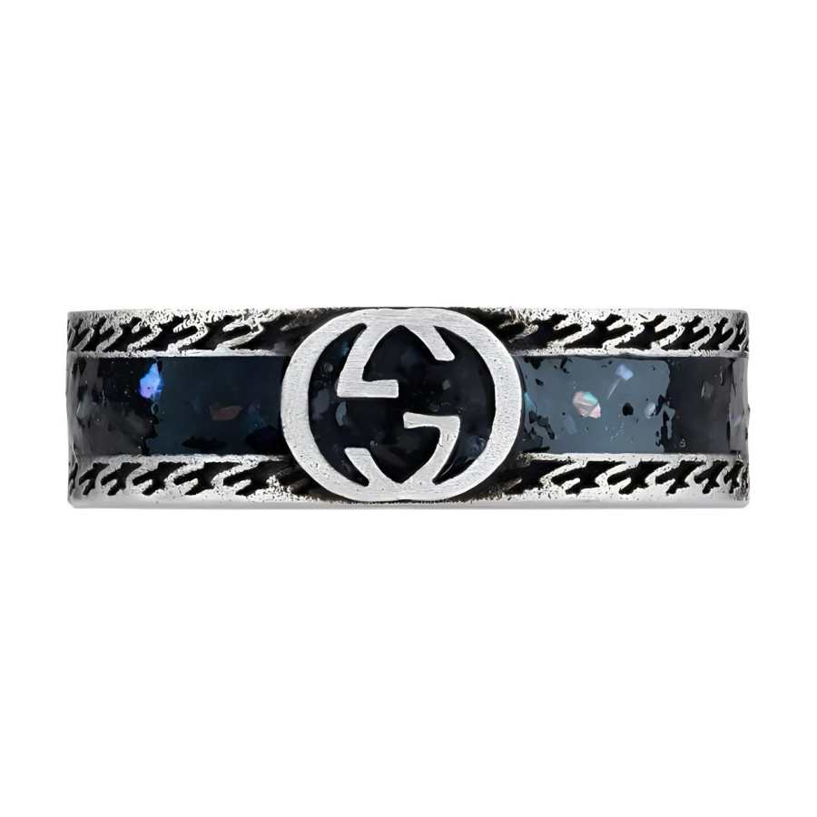 GUCCI GUCCI Interlocking G Enamel Ring