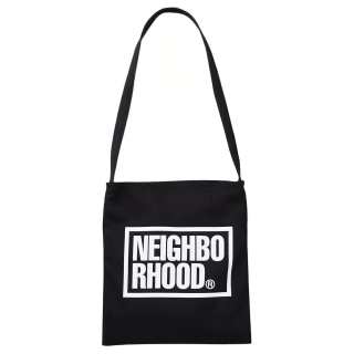 NEIGHBORHOOD Cotton Shoulder Bag, Crossbody Bag Regular Unisex Black/Olive Umber/Natural