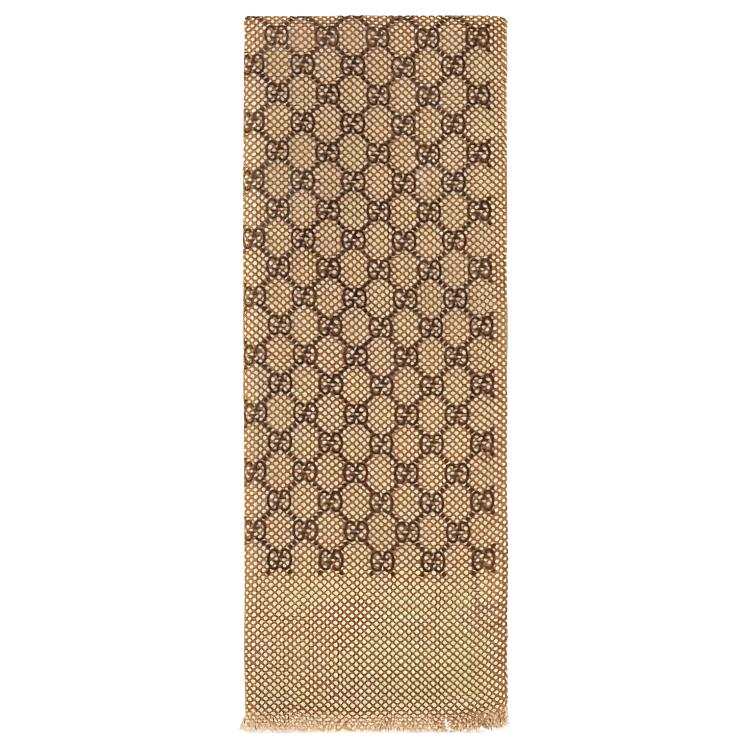GUCCI GUCCI Gg Damier Scarf