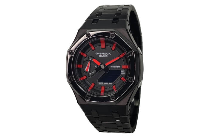 CASIO CASIO Custom Collection Electronic Movement Stainless Steel Strap Watch Men's Watches Black Dial
