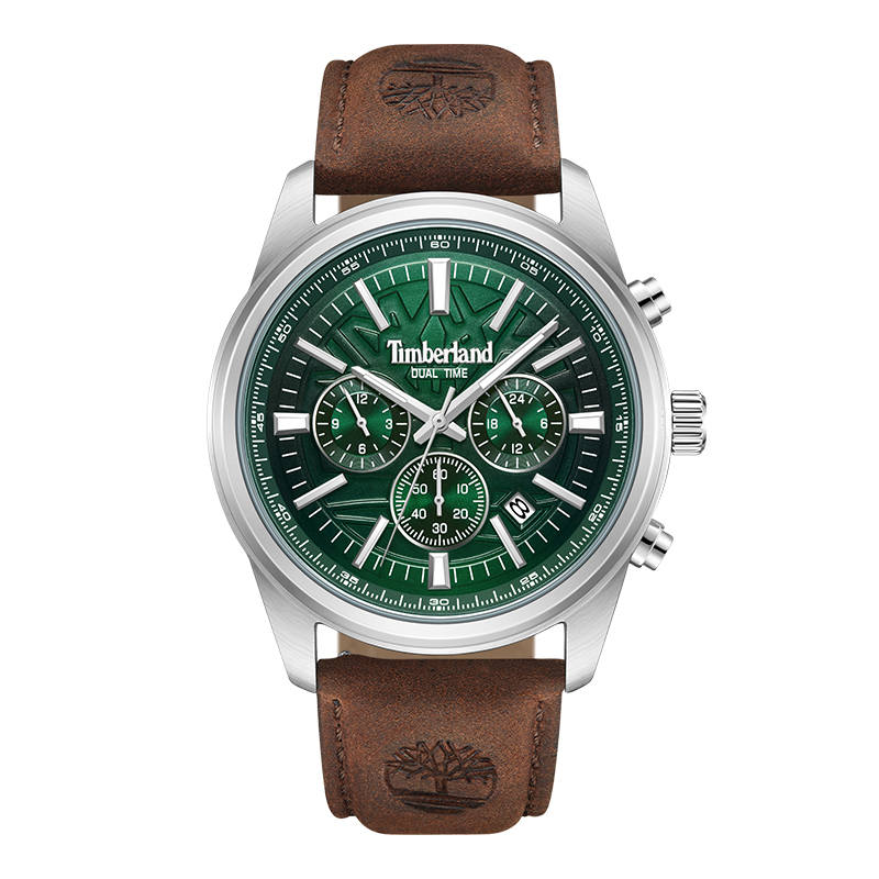 Timberland Bernardston Wrist Watches Quartz Movement Leather Strap Blue Dial Men's Watches