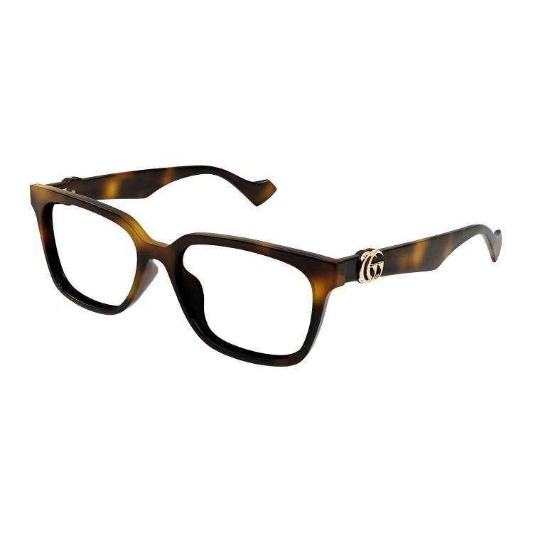 GUCCI GUCCI Rectangular Eyeglass Frames Women's Tortoiseshell