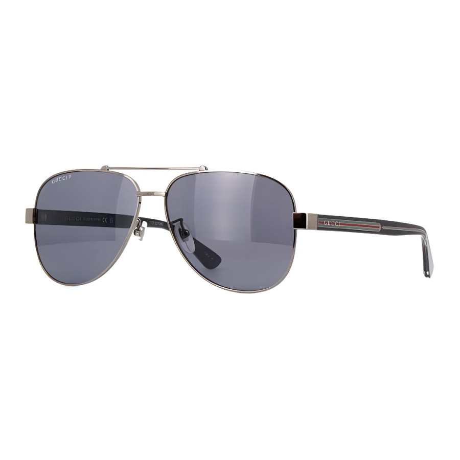 GUCCI GUCCI Aviator Sunglasses Men's Silver