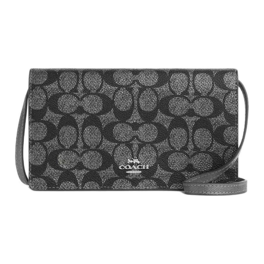 COACH Anna Coated Canvas Crossbody Bag, Shoulder Bag Small Women's Bronze