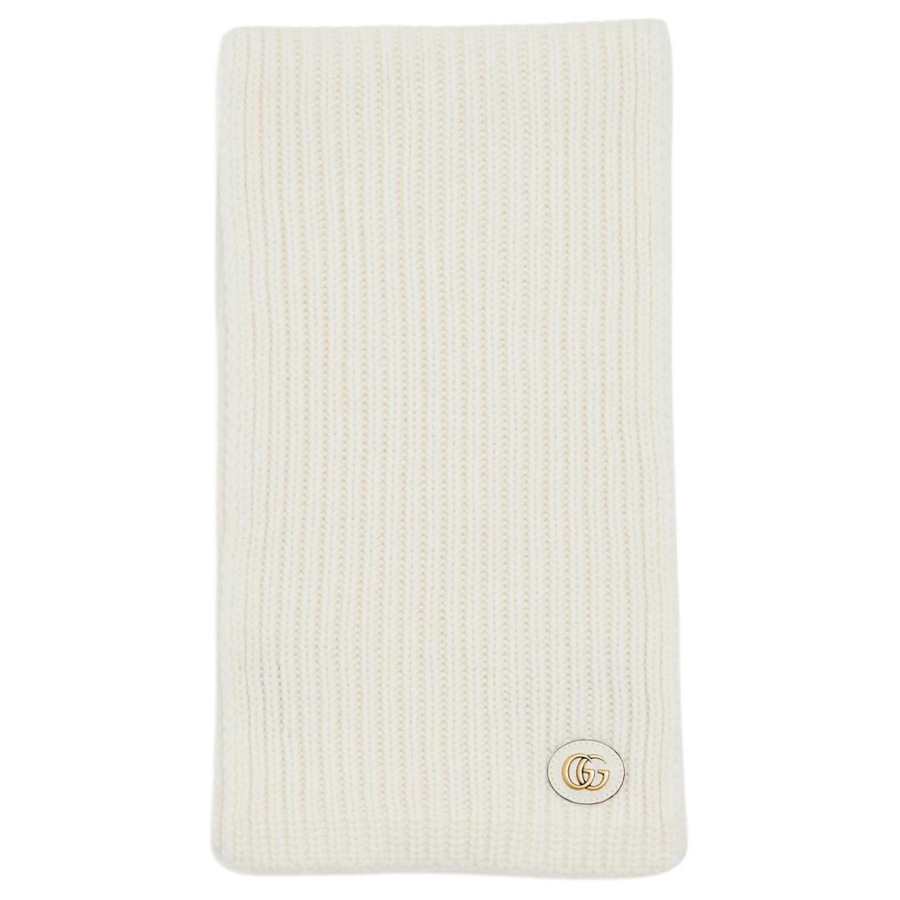 GUCCI Gucci Wool cashmere scarf with Double G