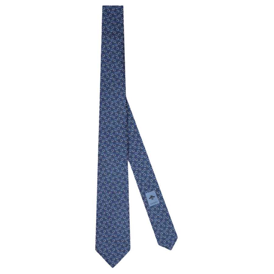 GUCCI GUCCI Horsebit Silk Jacquard Tie