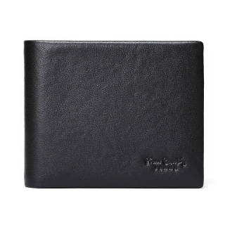 PIERRE CARDIN Cow Leather Wallet Regular Men's Black