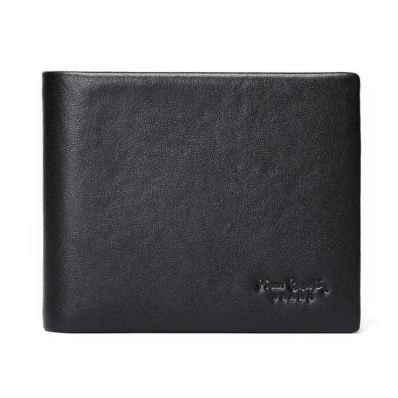 PIERRE CARDIN Cow Leather Wallet Regular Men's Black