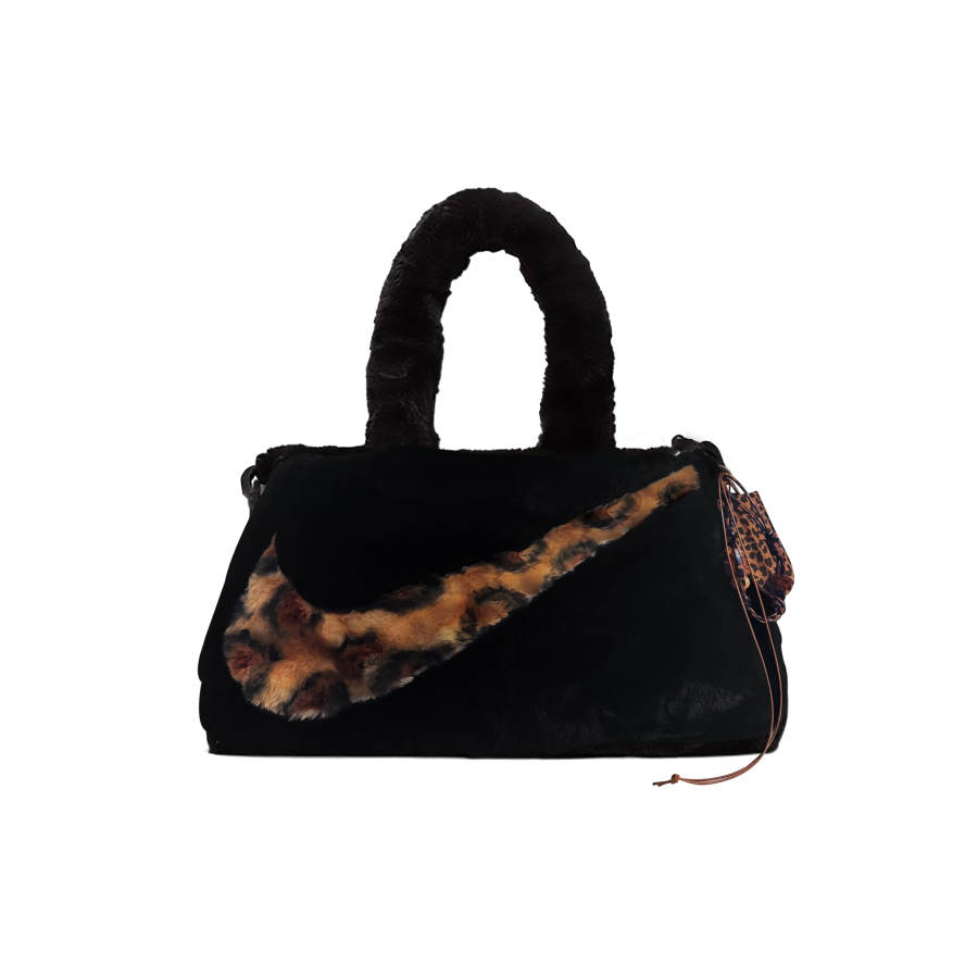 Nike Nike Fabric Plush Bag, Tote Bag, Shoulder Bag, Crossbody Bag, Handbag Large Women's Black Brown