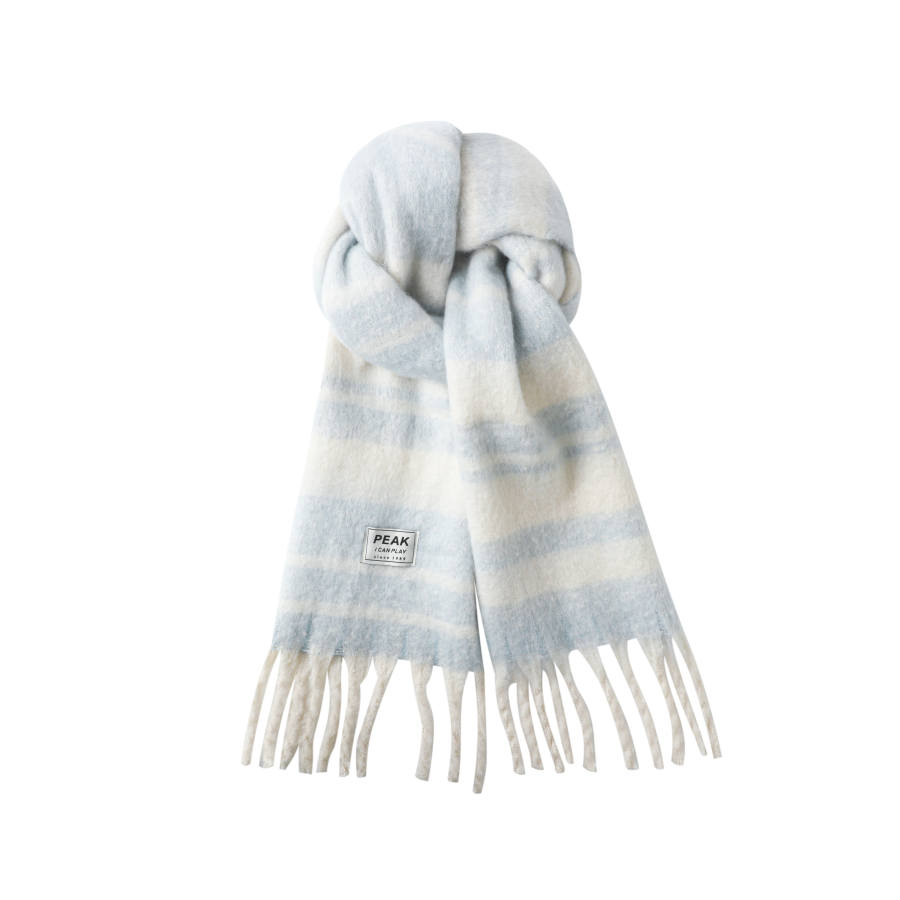 PEAK Pale Snow Faux Cashmere Knit Scarves Unisex