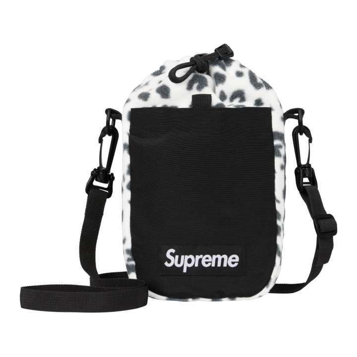 Supreme Supreme POLARTEC Wool Shoulder Bag, Crossbody Bag Unisex Leopard Print