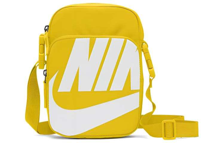Nike Nike Heritage Polyester Small Square Bag, Cell Phone Pouch, Shoulder Bag, Crossbody Bag Regular Unisex Yellow
