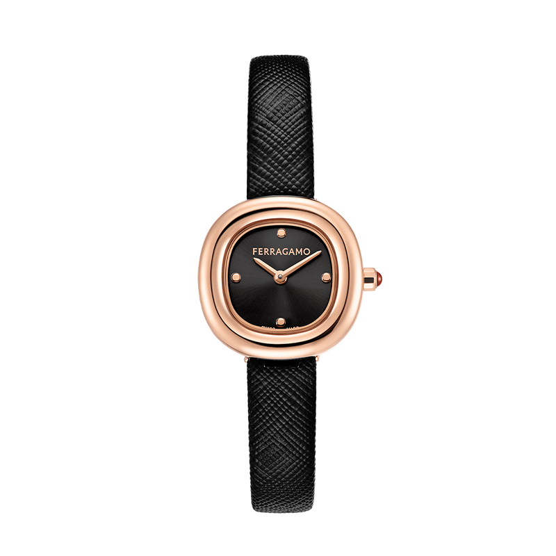 FERRAGAMO Bracelet Series Wrist Watches Quartz Movement 25mm Black Dial Women's Watch Box Limited Edition
