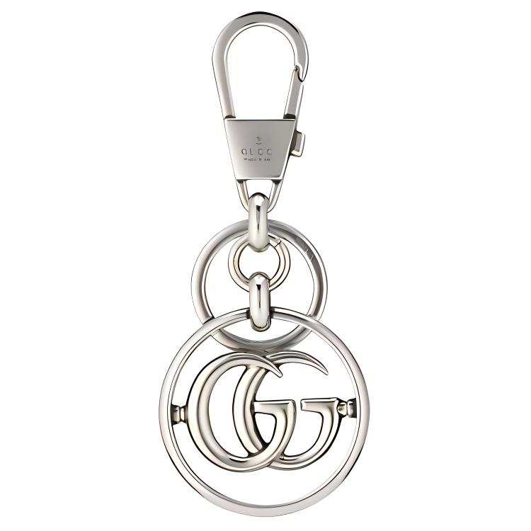 GUCCI GUCCI Double G Logo Keychain