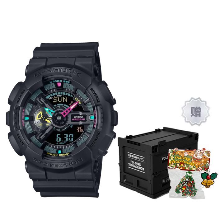 CASIO CASIO Unisex Liquid Crystal/Analog Dual Display Series Black Watch