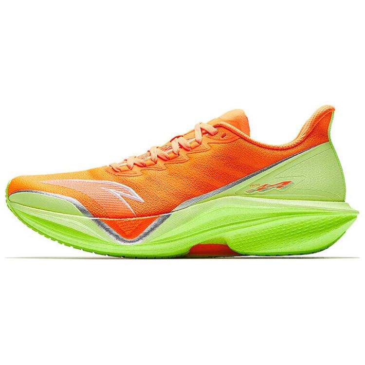 Anta Cushioning Abrasion Resistant Rebound Low top Nitrogen Technology Running Shoes Men's Orange Green