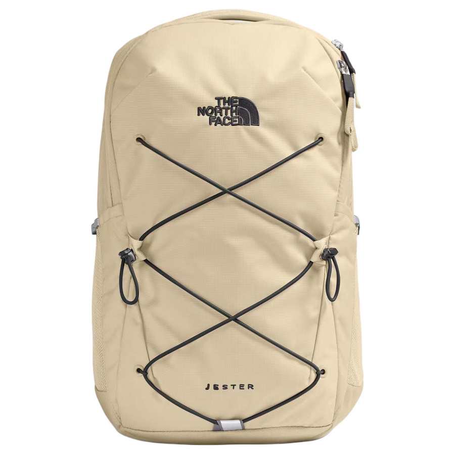 THE NORTH FACE Jester 27L Backpack Outdoor Bag Polyester Gravel & Black Unisex