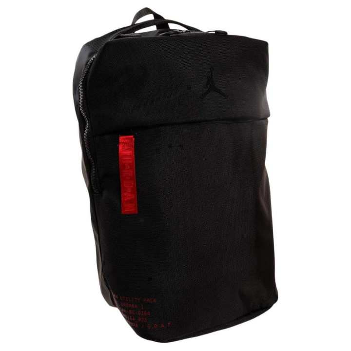 Jordan Jordan Athleisure Polyester Backpack Unisex Black