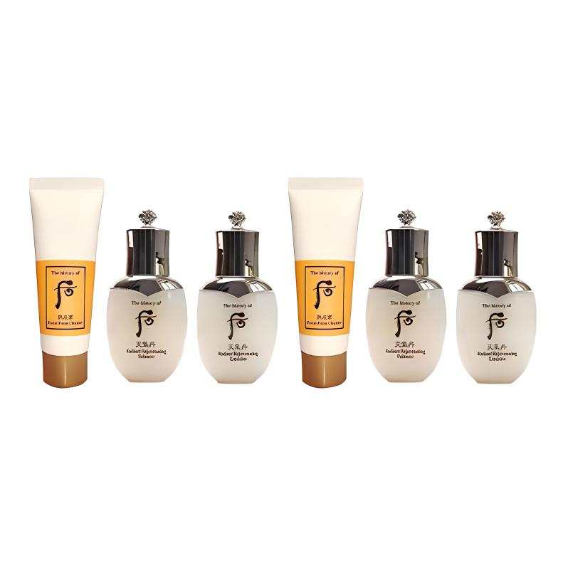 The History Of Whoo Sample Set Weather Dan Water Cleanser Moisturizing And Nourishing Hydrating Set Of 3 *2