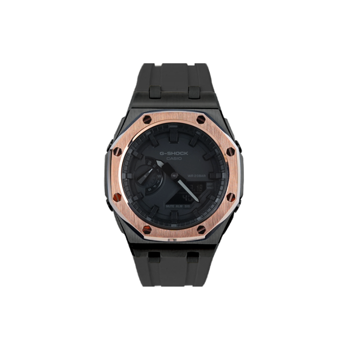 CASIO CASIO Custom Collection Black Rose Quartz Movement Watch Unisex Black Dial