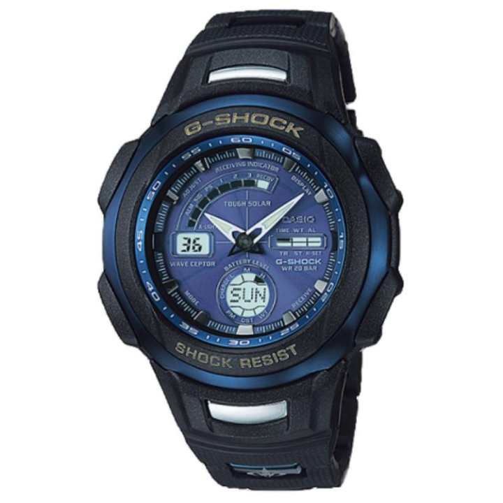 CASIO CASIO 200m Waterproof Solar Quartz Movement Stainless Steel Strap Watch Men's Watches Blue Dial