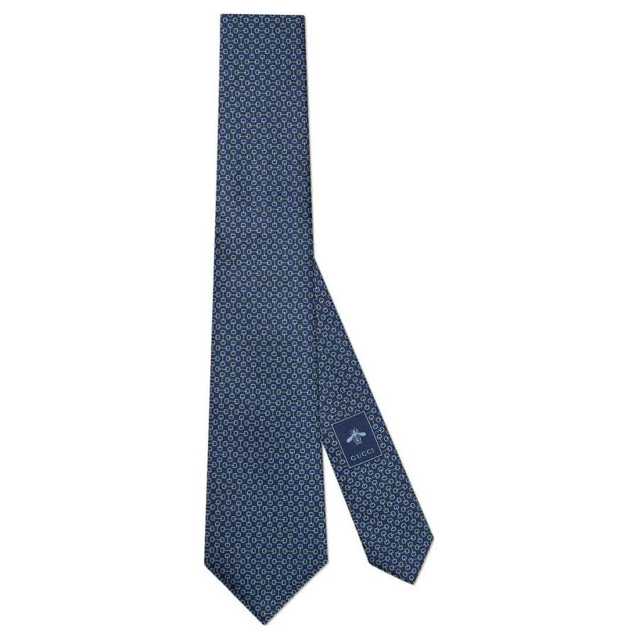 GUCCI Horsebit Ties Men's Blue