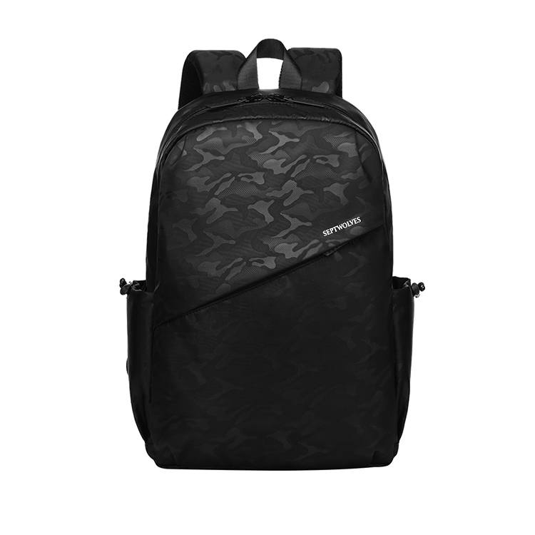 SEPTWOLVES SEPTWOLVES Fabric Backpack Large Men's Black