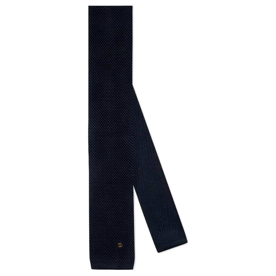 GUCCI GUCCI Silk Ties Men's Marine Blue